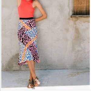 Anthropology midi skirt